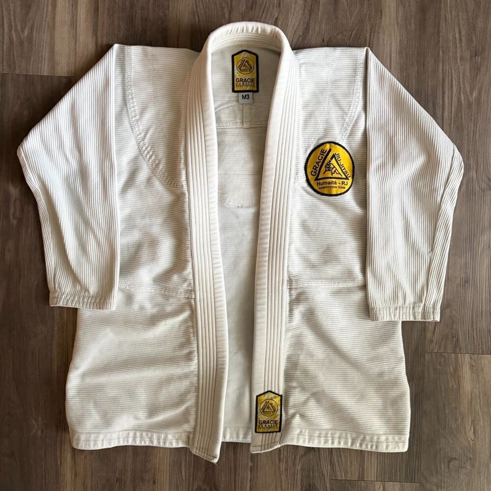 Gracie Humaita Maeda Youth BJJ Gi Jacket Top Jiu Jitsu M3 White